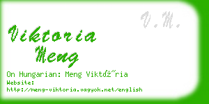 viktoria meng business card